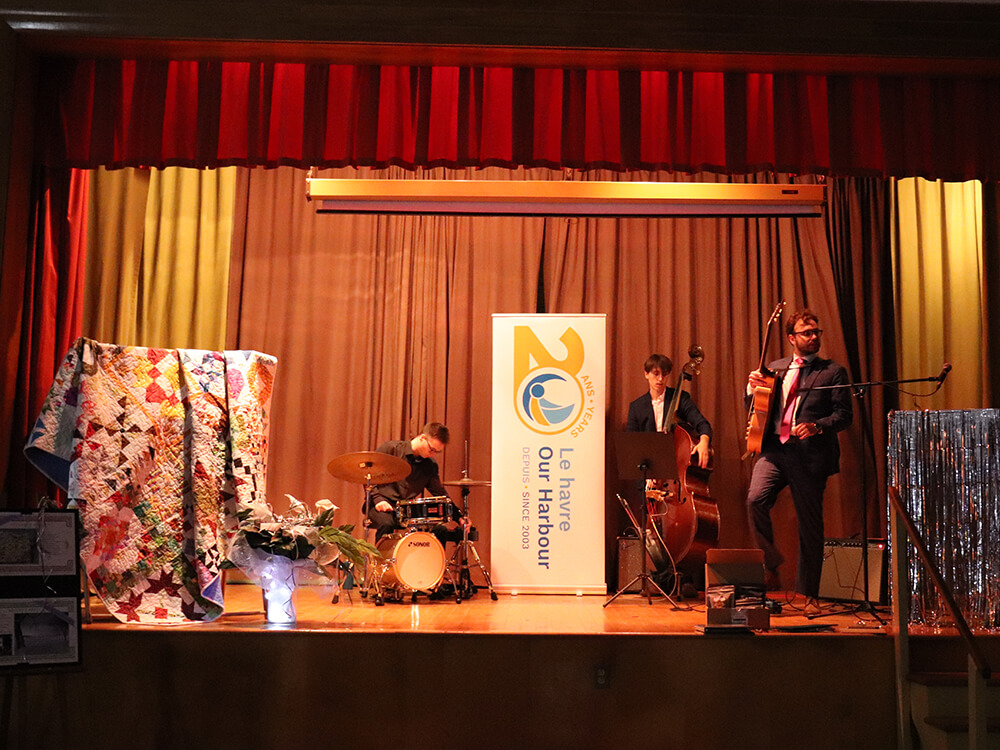 Image of the band at Our Harbour's 20th anniversary gala