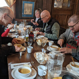 Our Residents enjoying the cabane a sucre