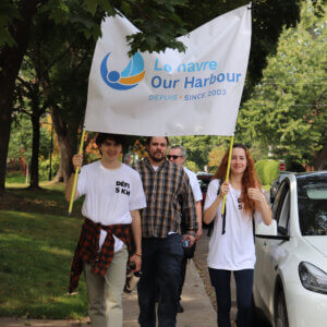 Our residents walking at the 2023 def 5km