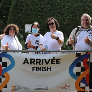 Our residents at the finish line of the defi 5km 2023